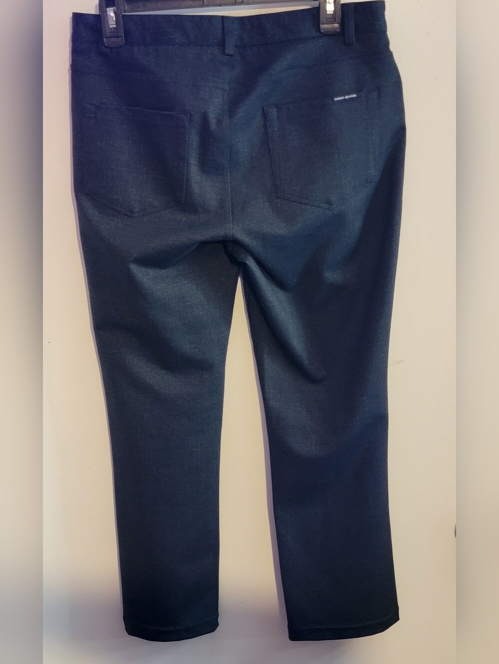 DKNY Jeans Dark Gray And Black Patterned Ankle Trousers - Picture 4 of 8
